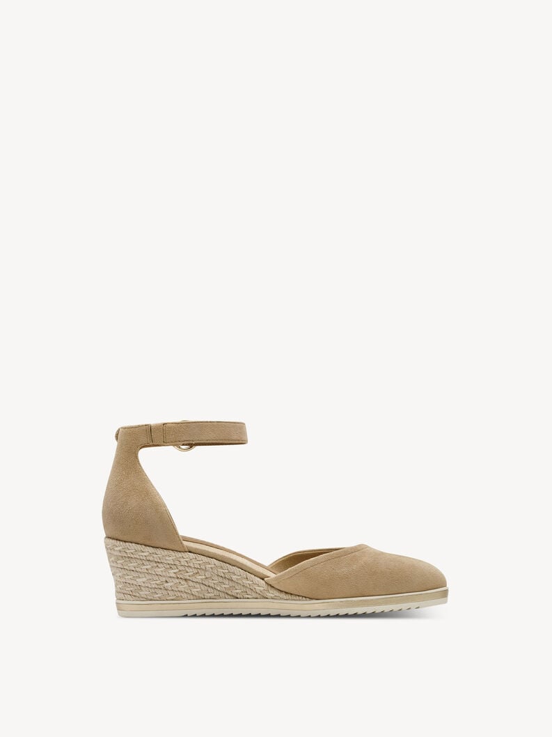 pelle wedge pompe - marrone 1-22309-42-435 compra tamaris pompe online
