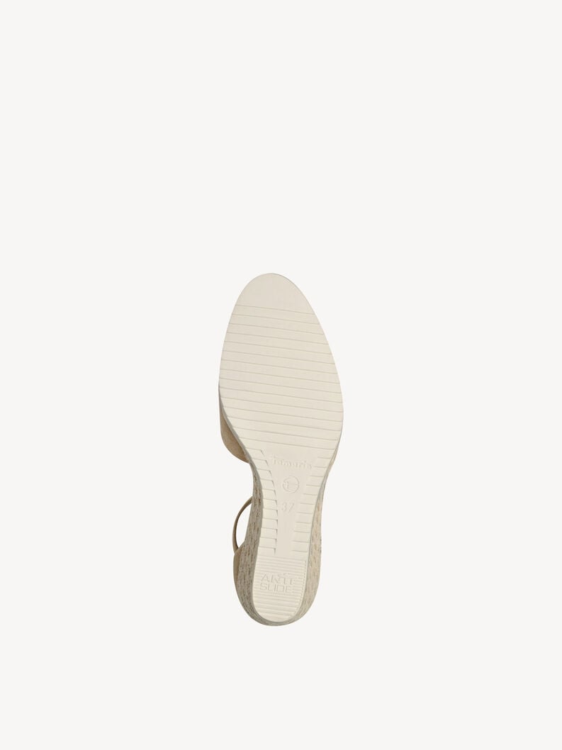 pelle wedge pompe - marrone 1-22309-42-435 compra tamaris pompe online