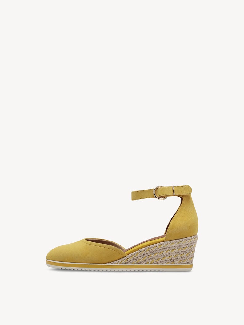 pelle wedge pompe - giallo 1-22309-42-600 compra tamaris pompe online