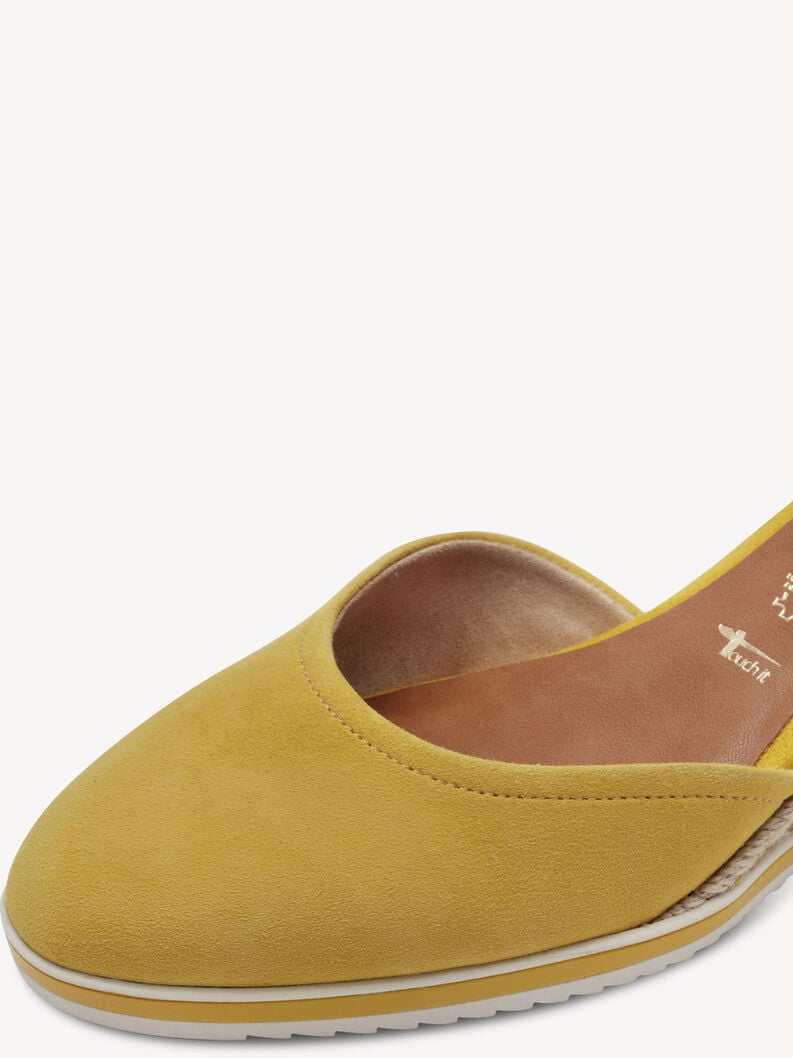 pelle wedge pompe - giallo 1-22309-42-600 compra tamaris pompe online