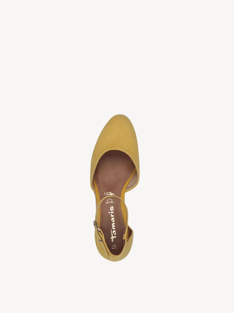 pelle wedge pompe - giallo 1-22309-42-600 compra tamaris pompe online