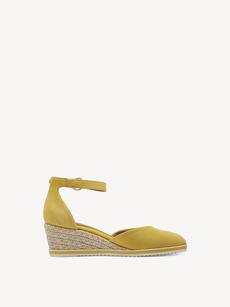 pelle wedge pompe - giallo 1-22309-42-600 compra tamaris pompe online