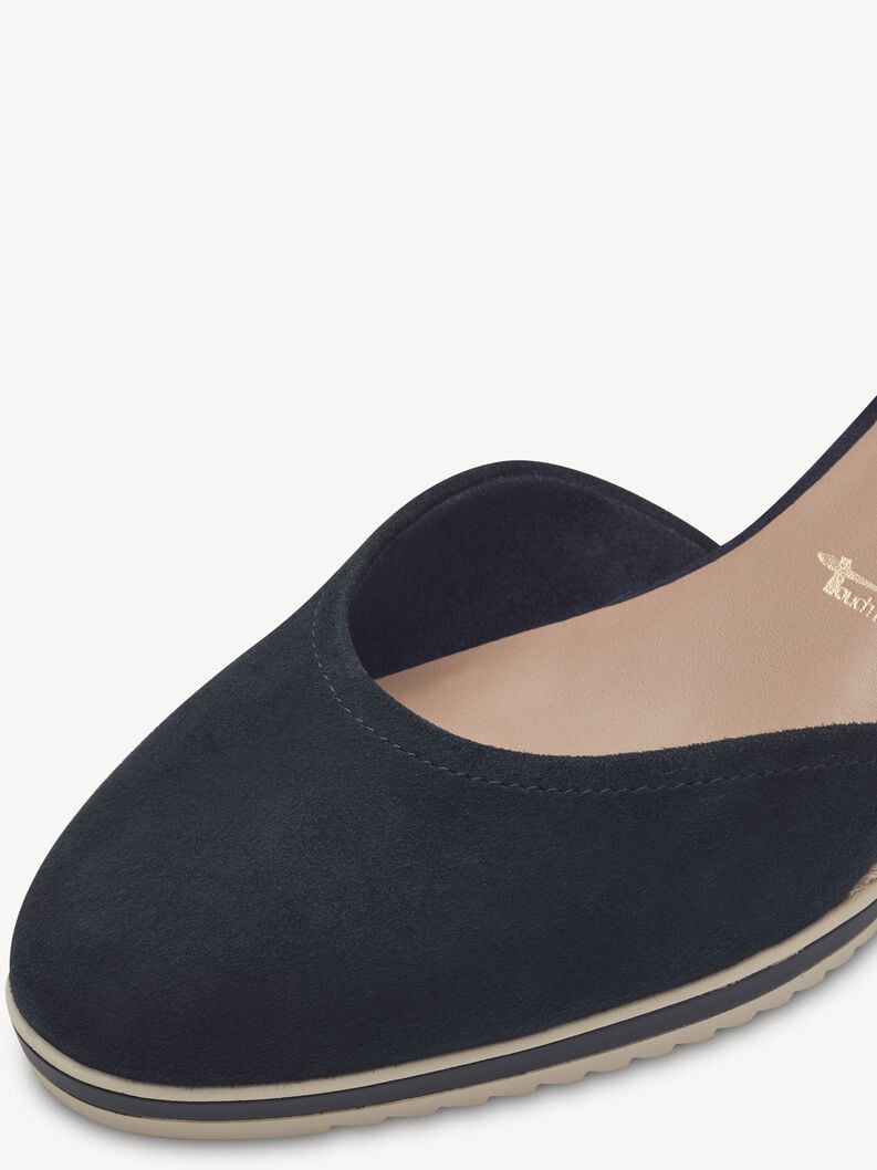 pelle wedge pompe - blu 1-22309-42-805 compra tamaris pompe online