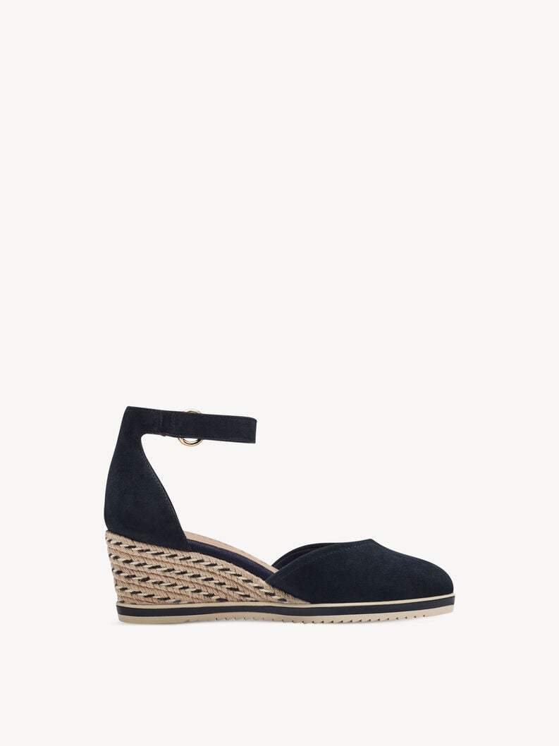 pelle wedge pompe - blu 1-22309-42-805 compra tamaris pompe online
