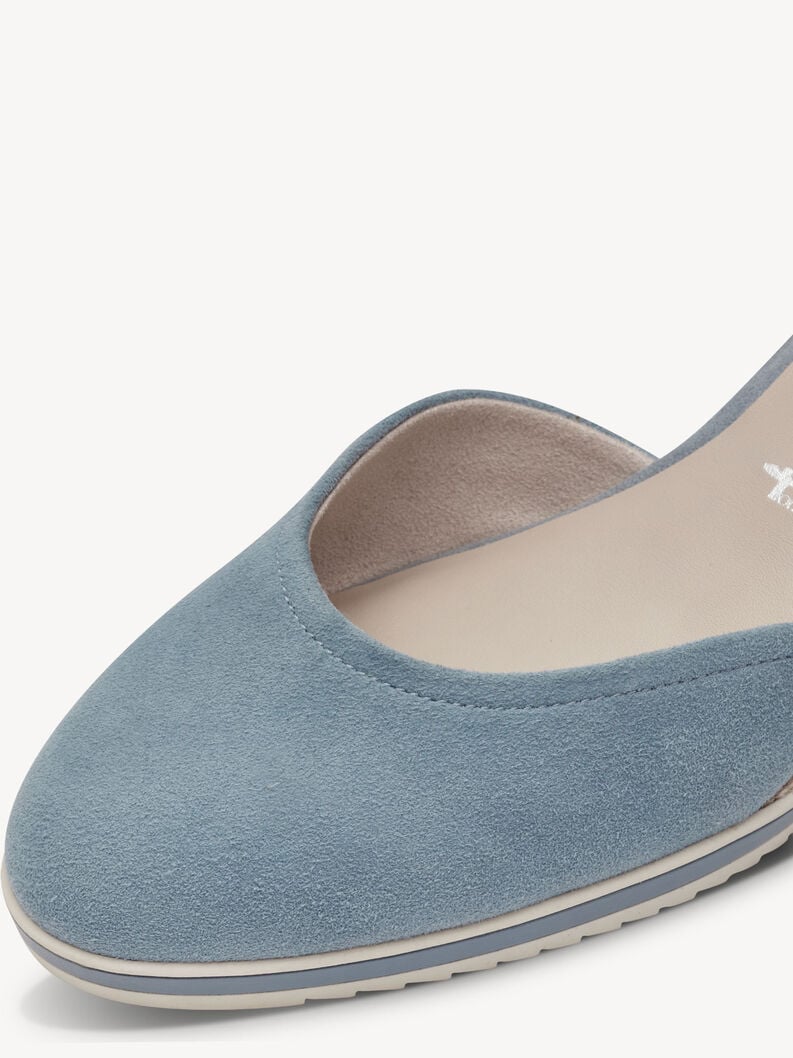 pelle wedge pompe - blu 1-22309-42-880 compra tamaris pompe online
