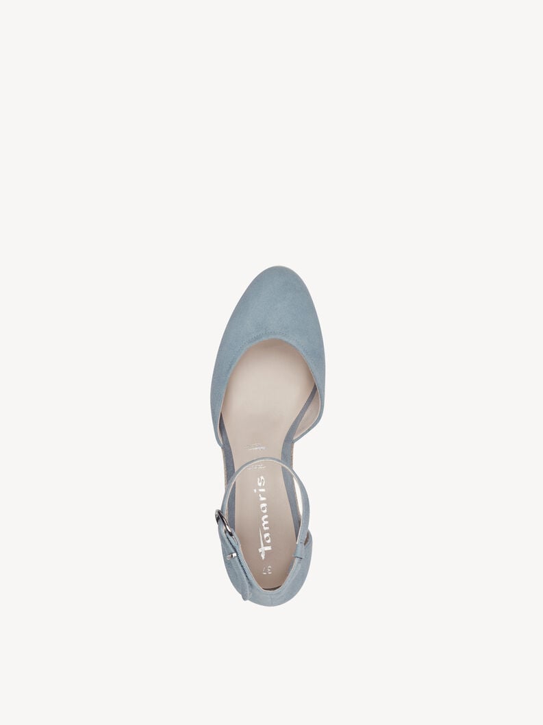 pelle wedge pompe - blu 1-22309-42-880 compra tamaris pompe online