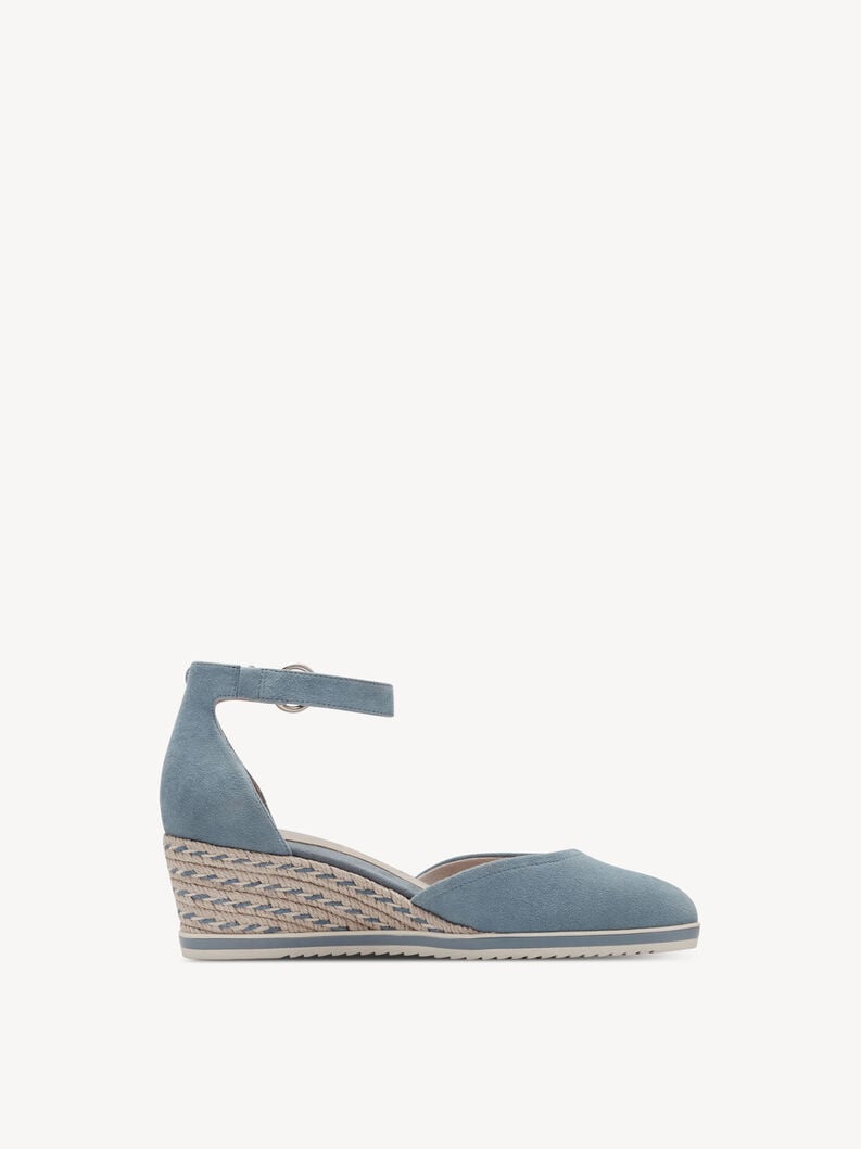 pelle wedge pompe - blu 1-22309-42-880 compra tamaris pompe online