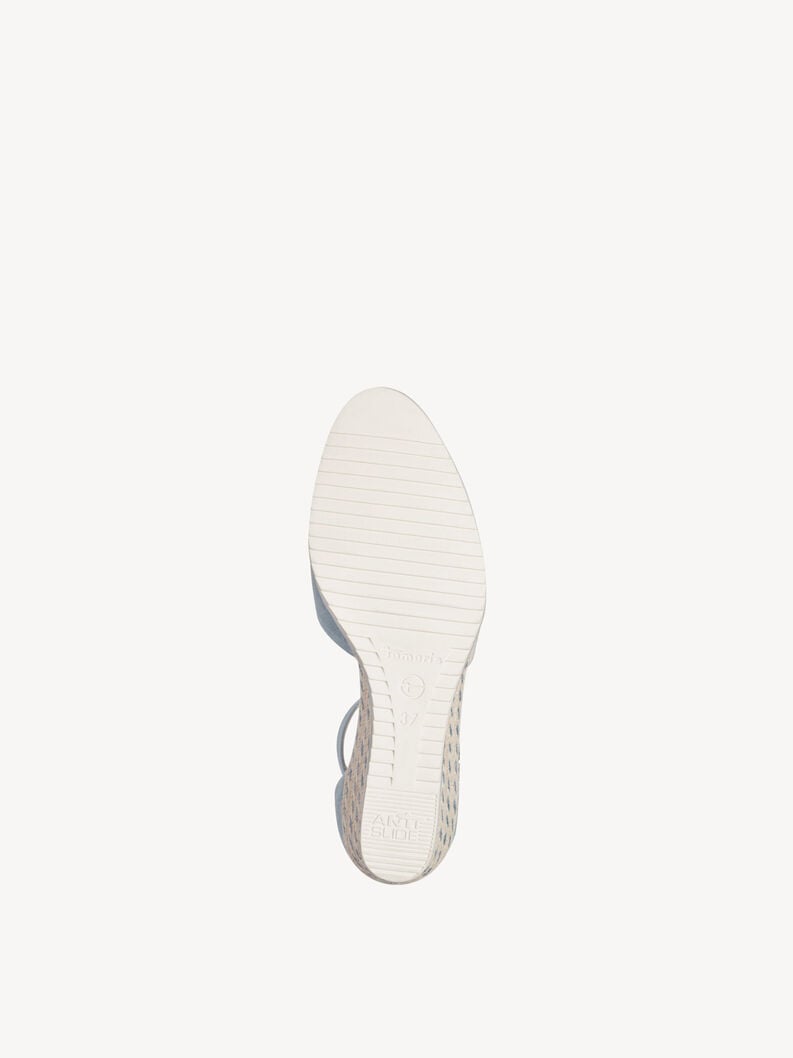 pelle wedge pompe - blu 1-22309-42-880 compra tamaris pompe online