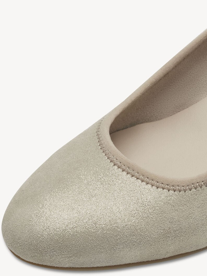 pelle wedge pompe - beige 1-22320-42-179 compra tamaris pompe online
