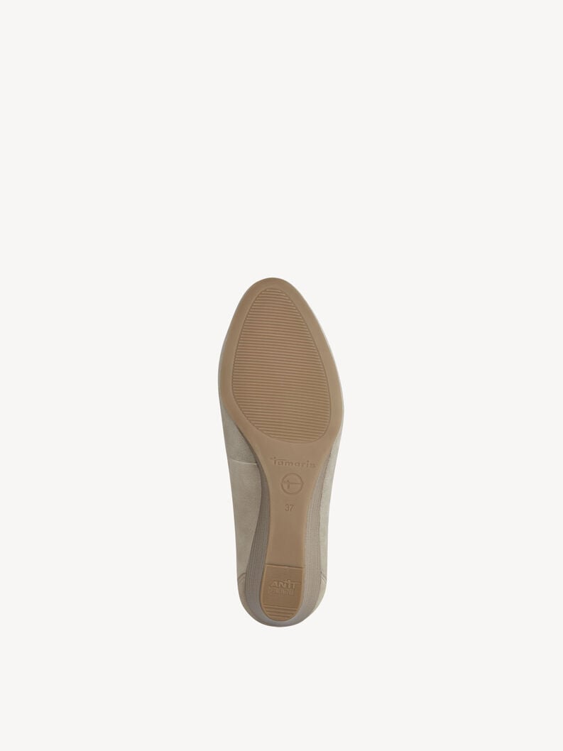 pelle wedge pompe - beige 1-22320-42-179 compra tamaris pompe online