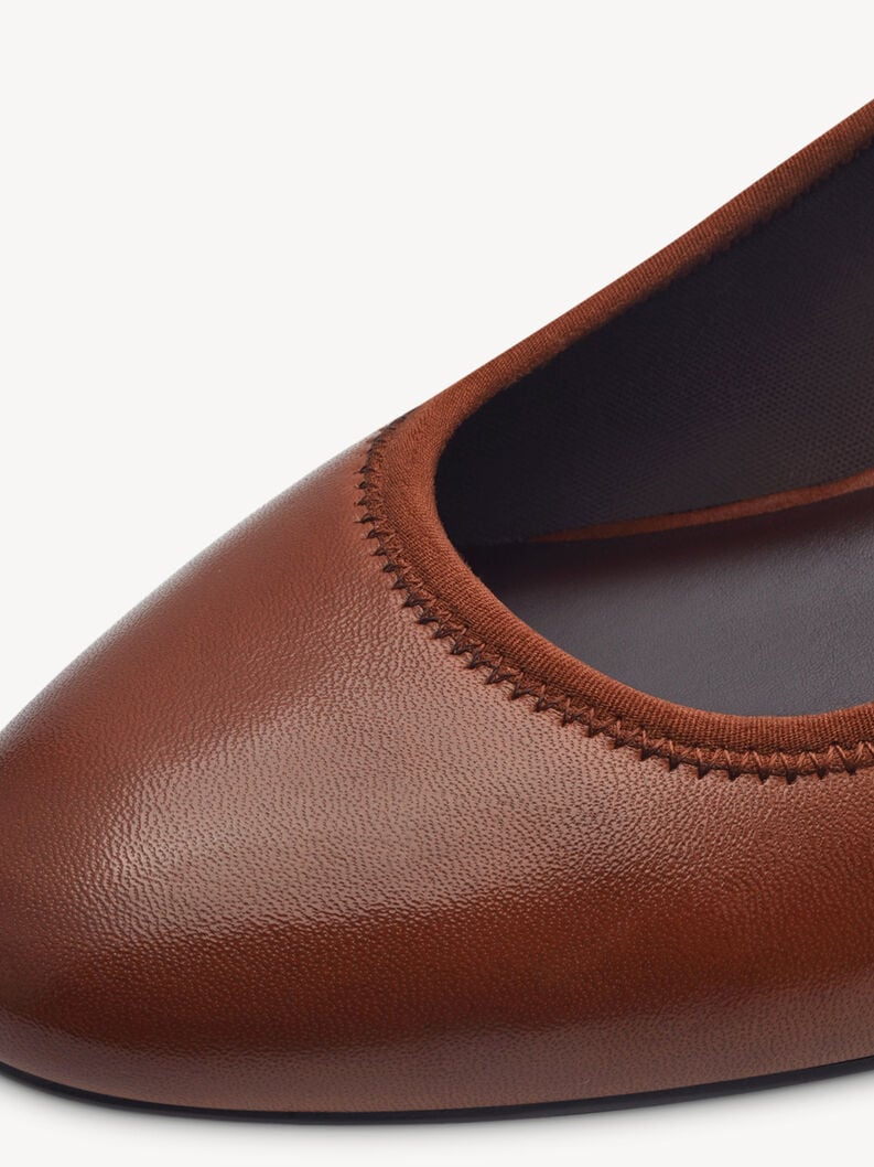 pelle wedge pompe - marrone 1-22320-42-356 compra tamaris pompe online