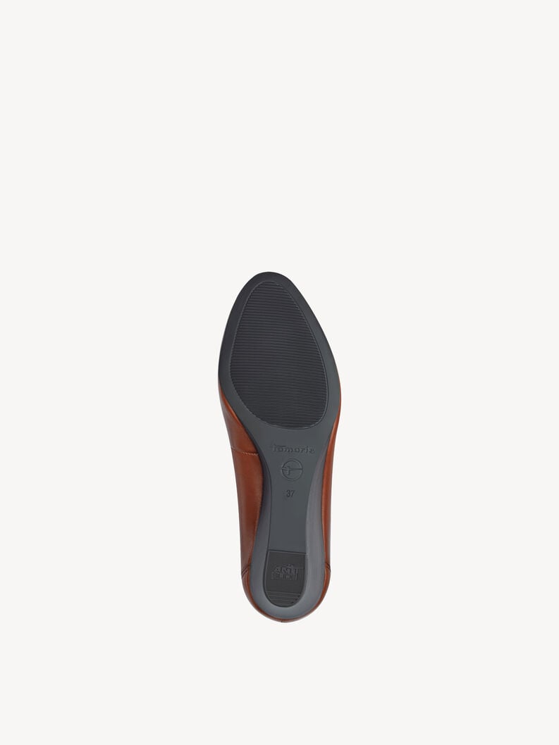 pelle wedge pompe - marrone 1-22320-42-356 compra tamaris pompe online