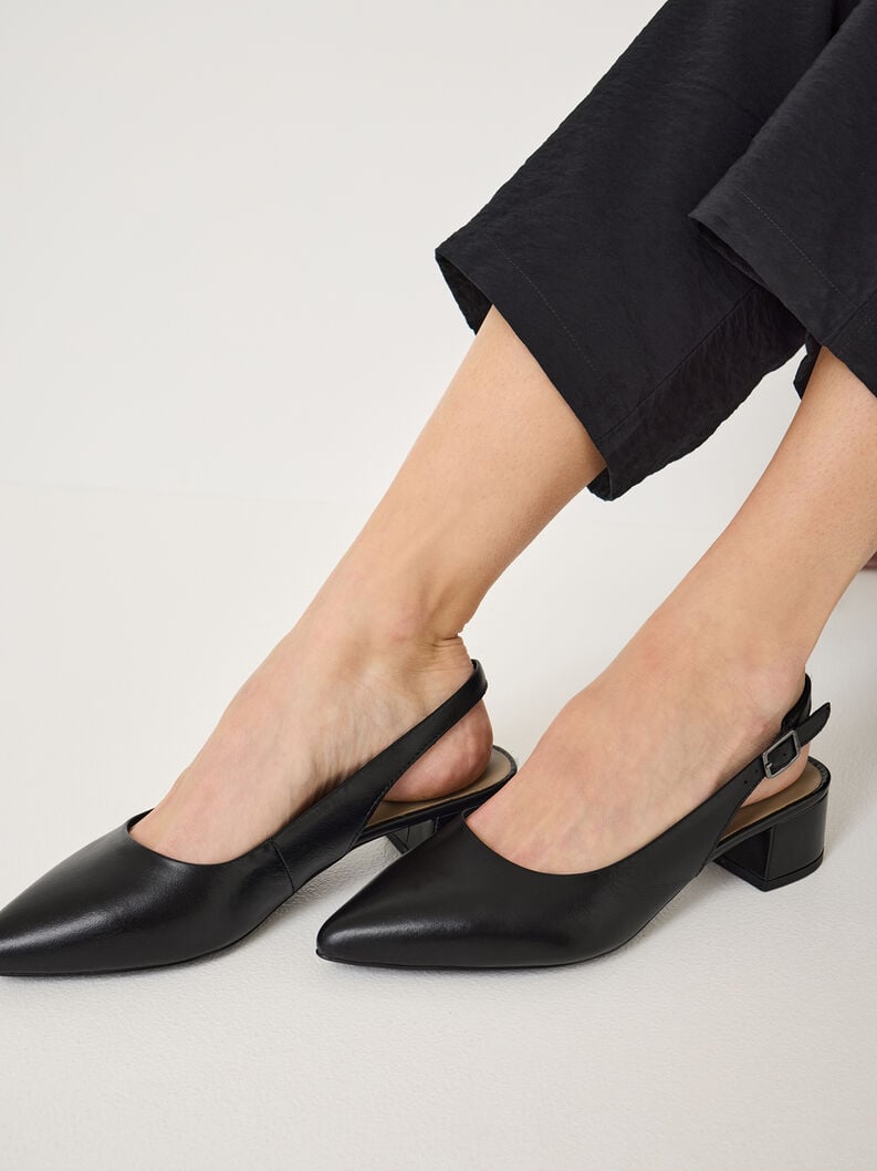 imbracatura di cuoio pompe - nero 1-29500-42-003 compra tamaris sling pompe online