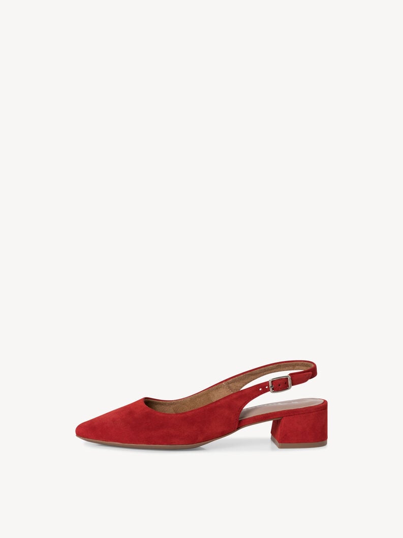 imbracatura di cuoio pompe - rosso 1-29500-42-500 compra tamaris sling pompe online