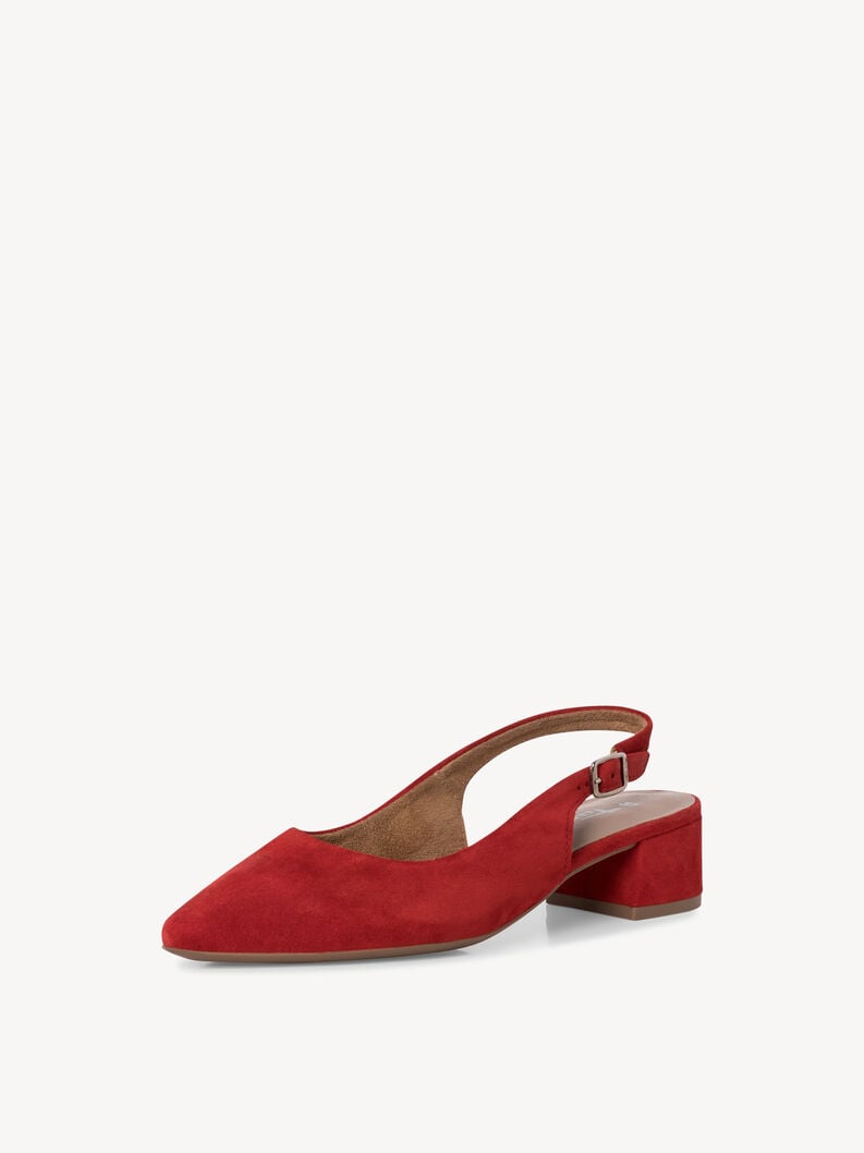 imbracatura di cuoio pompe - rosso 1-29500-42-500 compra tamaris sling pompe online
