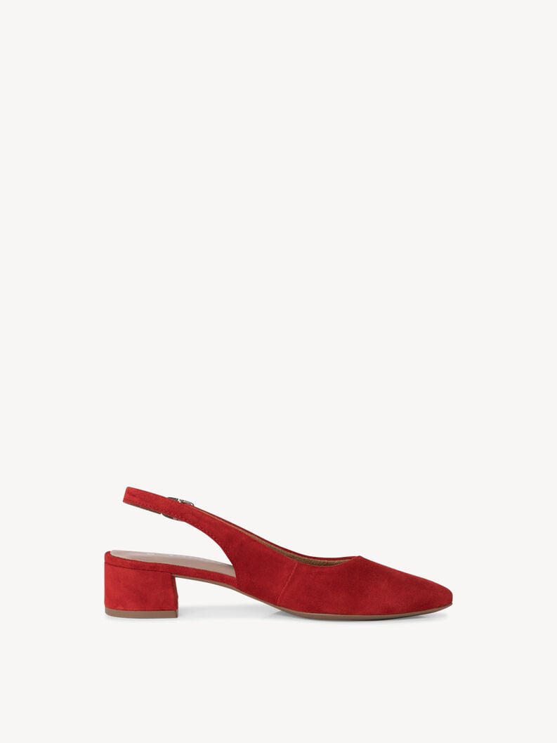 imbracatura di cuoio pompe - rosso 1-29500-42-500 compra tamaris sling pompe online